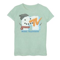 Футболка с логотипом MTV Happy Snowman для девочек 7–16 лет Licensed Character