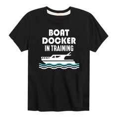 Футболка Boat Docker In Training для мальчиков 8–20 лет с графическим рисунком Licensed Character