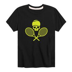 Теннисная футболка с изображением черепа для мальчиков 8–20 лет Licensed Character