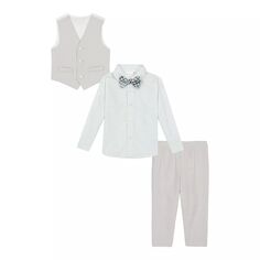 Комплект из жилета, рубашки, галстука и брюк Van Heusen для мальчиков и малышей Van Heusen, серый