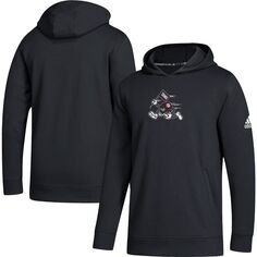 Молодежный пуловер с капюшоном adidas Black Texas A&amp;M Aggies Helmet Runner adidas