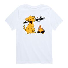 Футболка с рисунком собаки «Зефир» для мальчиков 8–20 лет Licensed Character, белый