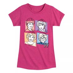 Золотая футболка с рисунком в сетку для девочек 7–16 лет Licensed Character