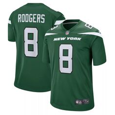 Молодежная игровая майка Nike Aaron Rodgers Gotham Green New York Jets Nike