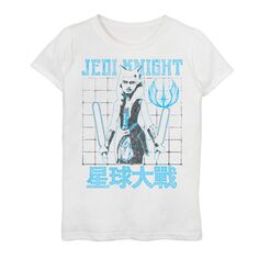 Прозрачная синяя футболка в сетку «Асока Тано» для девочек 3–16 лет «Звездные войны: Войны клонов» Licensed Character
