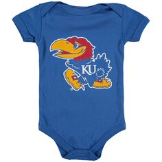 Боди с большим логотипом Infant Royal Kansas Jayhawks Unbranded