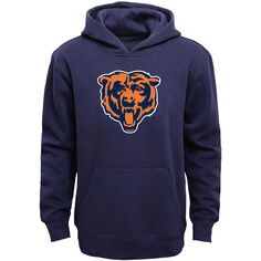 Флисовый пуловер с капюшоном Chicago Bears Youth Primary Logo Team Color - Темно-синий Outerstuff