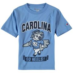 Юная чемпионка Каролина Синяя футболка North Carolina Tar Heels Strong Mascot Champion