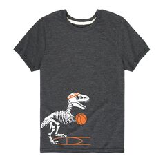 Баскетбольная футболка Trex с рисунком для мальчиков 8–20 лет Licensed Character, серый