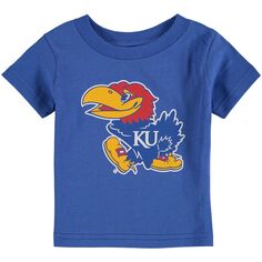 Футболка с большим логотипом Infant Royal Kansas Jayhawks Unbranded