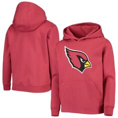 Пуловер с капюшоном и логотипом команды Youth Cardinal Arizona Cardinals Primary Team Outerstuff