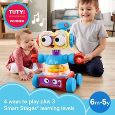 Обучающая игрушка-робот Fisher-Price 4-в-1 для детей дошкольного возраста со светом и музыкой Fisher-Price