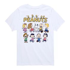 Футболка с рисунком персонажей Peanuts для мальчиков 8–20 лет Licensed Character, белый
