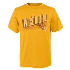 Молодежная золотая футболка «Вашингтон Коммандерс» «Победная полоса» Outerstuff