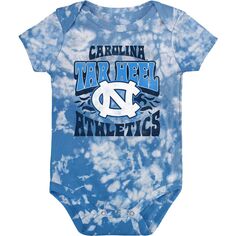 Для новорожденных и младенцев Carolina Blue North Carolina Tar Heels Боди Lil Rocker Tie-Dye Outerstuff
