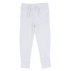 Детские брюки на шнурке Leveret, нейтральный однотонный цвет Leveret, белый