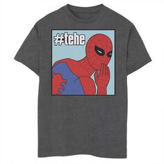 Винтажная футболка с графическим рисунком «Человек-паук Marvel» #tehe для мальчиков 8–20 лет Marvel