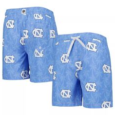 Голубые шорты для плавания Wes &amp; Willy North Carolina Tar Heels Palm Tree Unbranded