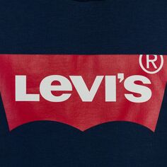 Флисовая толстовка с логотипом Levi&apos;s «крылья летучей мыши» для мальчиков 8–20 лет Levi&apos;s, серый Levis