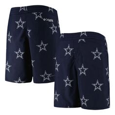 Молодежные шорты Columbia Navy Dallas Cowboys с омни-оттенком и принтом Backcast Star Unbranded