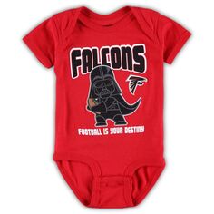 Боди Red Atlanta Falcons Star Wars Stay On Target для новорожденных Outerstuff