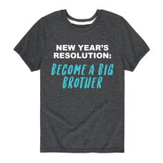Новогодняя футболка с рисунком Brother для мальчиков 8–20 лет Licensed Character, серый