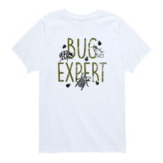 Футболка с рисунком «Bug Expert» для мальчиков 8–20 лет Licensed Character, белый