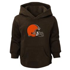 Коричневый пуловер с капюшоном и логотипом команды Cleveland Browns для малышей Outerstuff