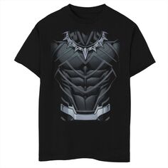 Классический костюм Marvel Black Panther для мальчиков 8–20 лет, футболка с рисунком Licensed Character