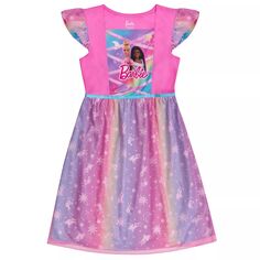 Ночная рубашка Барби в стиле фэнтези для девочек 4–10 лет Licensed Character