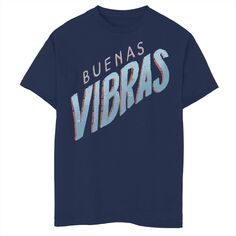 Синяя футболка с надписью Gonzales Buenas Vibras для мальчиков 8–20 лет Licensed Character