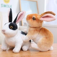 Кукла-симулятор кролика, 7,87-дюймовая плюшевая игрушка-подарок на день рождения и Пасху для детей Department Store, белый