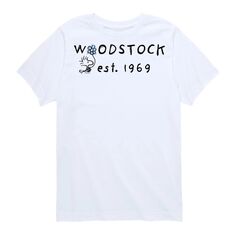 Футболка с рисунком Peanuts Woodstock 1969 для мальчиков 8–20 лет Licensed Character, белый
