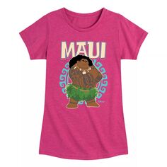 Футболка с рисунком Maui Pose для девочек Disney&apos;s Moana Girls 7–16 Licensed Character