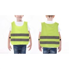 Детский жилет с отражателем — 2 комплекта жилетов повышенной видимости, светоотражающие жилеты для ночных мероприятий на свежем воздухе или костюм строителя Blue Panda