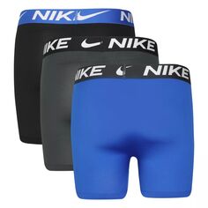 Набор из 3 боксеров Nike Dri-FIT для мальчиков 8–20 лет Nike, серый/черный