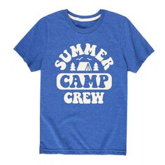 Футболка с рисунком команды летнего лагеря для мальчиков 8–20 лет Licensed Character, синий
