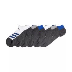 Набор из 6 носков adidas с мягкой угловой полоской для мальчиков adidas, белый/серый