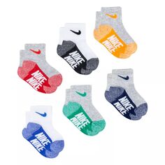 Комплект из 6 носков Nike до щиколотки для малышей/малышей Nike