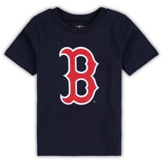 Темно-синяя футболка с логотипом для малышей Boston Red Sox Team Crew Outerstuff