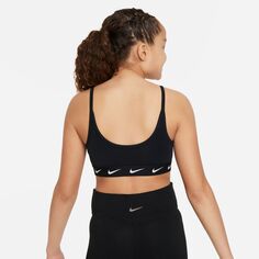Спортивный бюстгальтер Nike Dri-FIT One для девочек 7–16 лет Nike, белый/черный