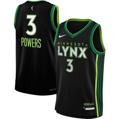 Черная молодежная майка Nike Aerial Powers Minnesota Lynx Swingman Player — Explorer Edition Nike