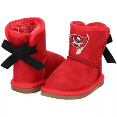 Ботинки с лентой для девочек Toddler Cuce Red Tampa Bay Buccaneers Low Team Unbranded