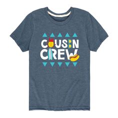 Летняя футболка с рисунком Cousin Crew для мальчиков 8–20 лет Licensed Character, синий
