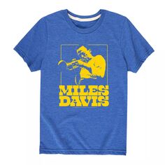 Золотая футболка Дэвиса для мальчиков 8–20 миль Licensed Character, синий