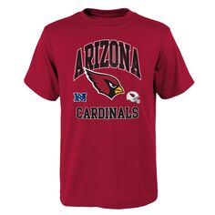 Официальная деловая футболка Youth Cardinal Arizona Cardinals Outerstuff