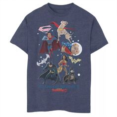 Футболка с графическим рисунком DC Super Pets Super Team для мальчиков 8–20 лет DC Comics