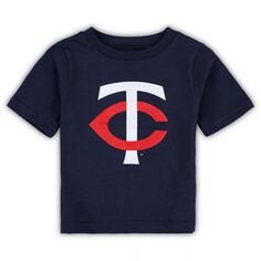 Темно-синяя футболка с логотипом Infant Minnesota Twins Team Crew Outerstuff