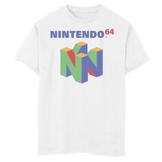 Яркая футболка с логотипом Nintendo 64 для мальчиков 8–20 лет Licensed Character