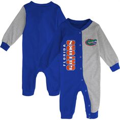 Двухцветная спальная куртка для младенцев Royal/серого цвета Florida Gators Half-Time Outerstuff